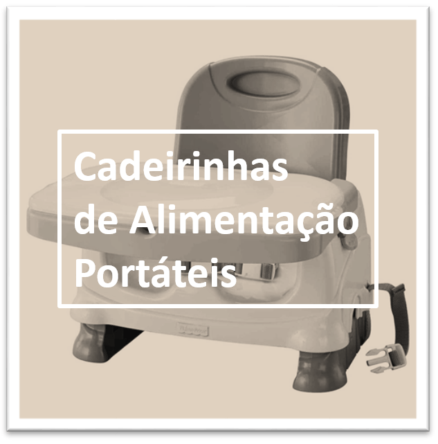 Cadeiras de alimentaçao portateis